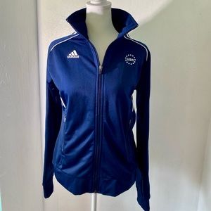 2012 Olympics Adidas -full zip royal blue jacket.U.S.A. embroidery.Size M